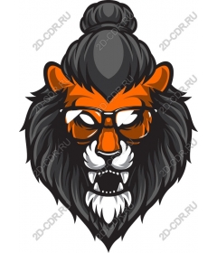  Stylish lion head