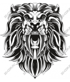  A majestic lion's head
