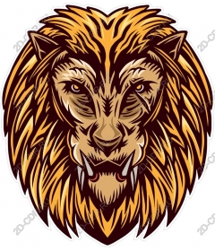 A majestic lion's head
