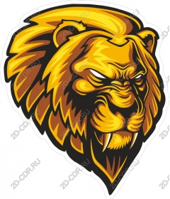  A majestic lion's head