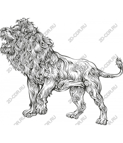 The majestic roaring lion