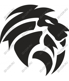  Ferocious lion head