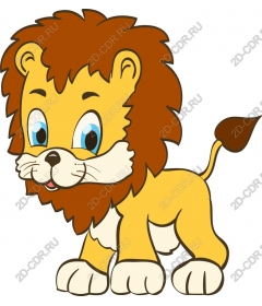  Cute cartoon lion