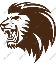  Roaring lion head