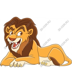  Cartoon lion