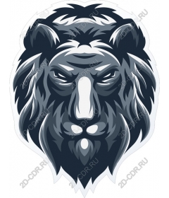  A majestic lion's head
