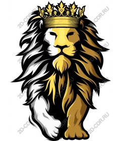 Lion king with crown