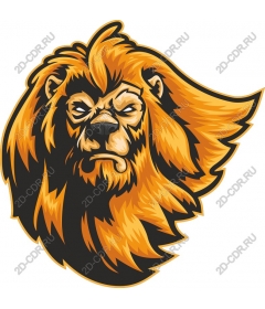  Ferocious lion head