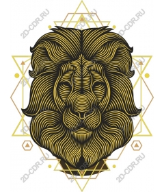 Geometric lion