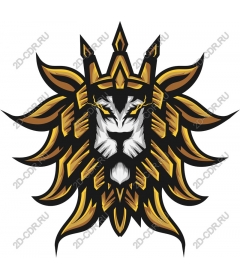  A majestic lion's head