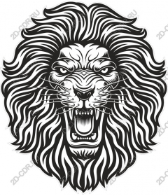 The majestic roaring lion