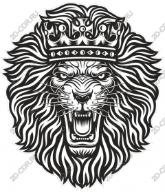 Royal lion head