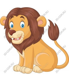  Cute cartoon lion
