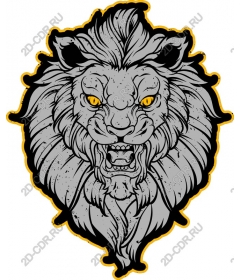  A majestic lion's head