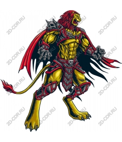  Fierce warrior-lion