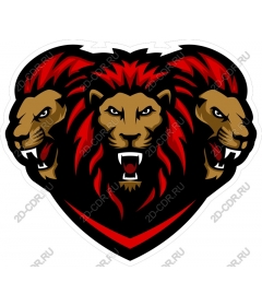 Triple Ferocious Lion