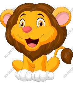 Cute cartoon lion