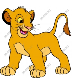Playful lion cub