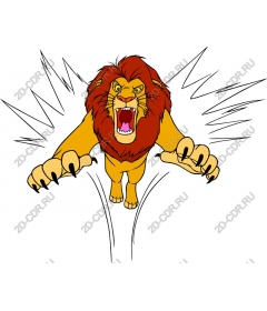  Roaring lion Ferocious nature