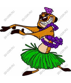  A fun hula dancer
