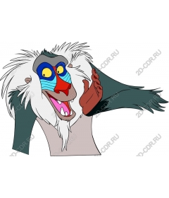  Bright and whimsical baboon