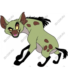 Playful hyena