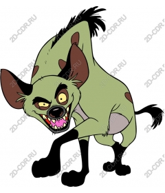  Cartoon hyena