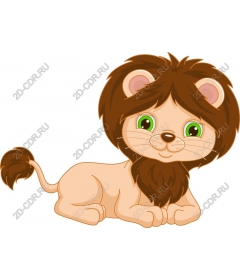  Cute cartoon lion