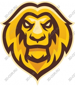  Ferocious lion head