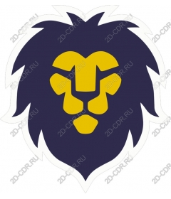 Stylized head of a lion