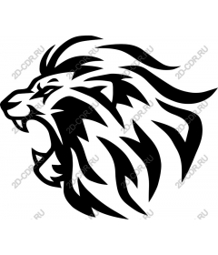  Roaring lion head