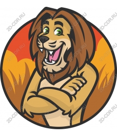  A playful lion mascot