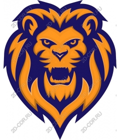  A majestic lion's head