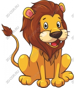  Cute cartoon lion