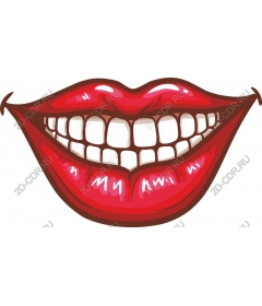  Bright smiling mouth