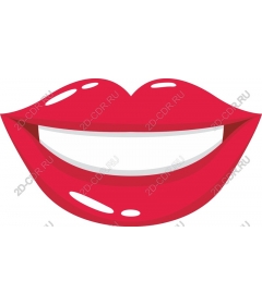  Bright red lips