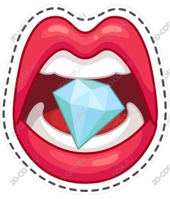  Bright diamond's mouth