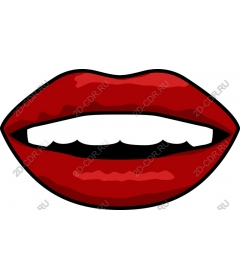  Luscious red lips