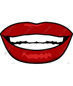  Bright, bold, red mouth