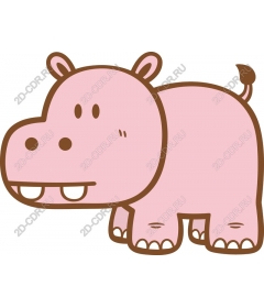  Charming pink Hippo