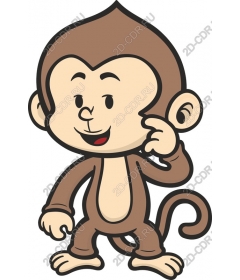  Adorable cartoon monkey