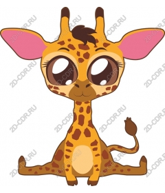  Cute cartoon giraffe