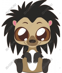  Cute cartoon hedgehog