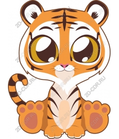  Cute cartoon tiger