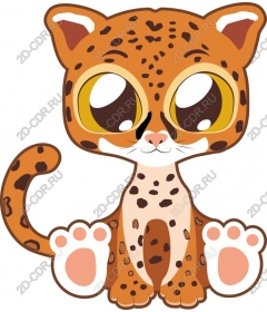  Cute leopard