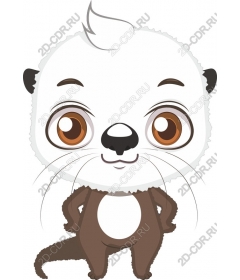  Adorable cartoon otter