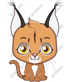  Cute cartoon lynx