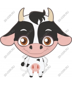  Cute cartoon cow