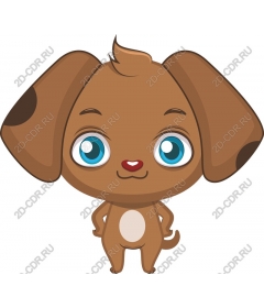  Adorable cartoon puppy