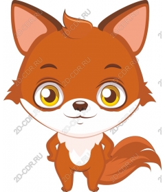  Cute cartoon Fox